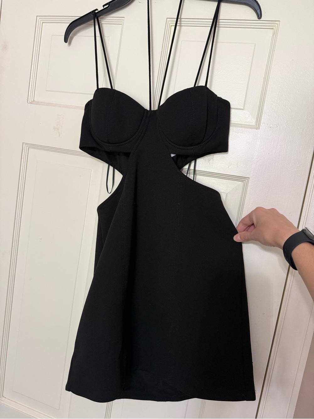 Misha Black Mini Dress - 6
